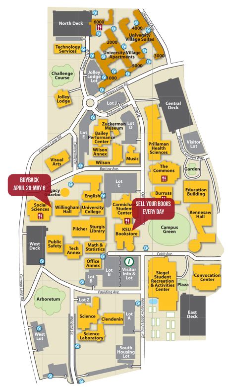 Campus Map. . Campus map kennesaw state